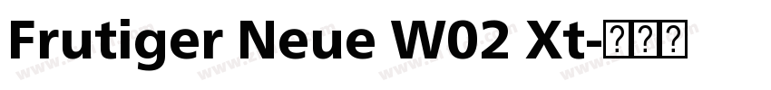 Frutiger Neue W02 Xt字体转换